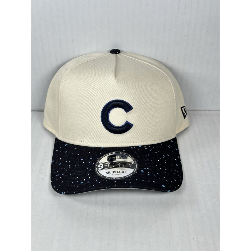 New Era Chicago Cubs Speckle 9FORTY A-Frame SnapBack Adjustable Hat Cap